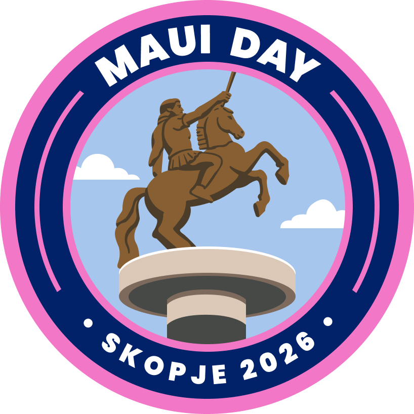 MAUI Day Skopje badge